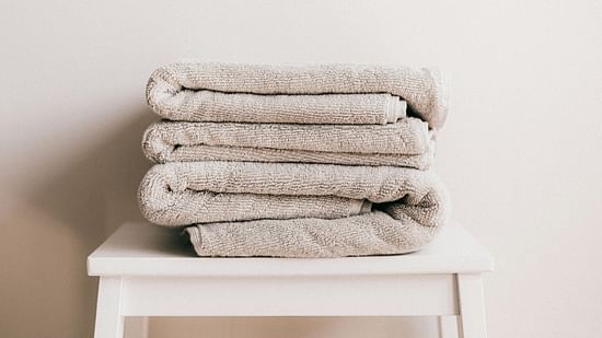 clean folded laundry