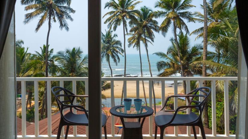Ocean Front Cottages in Vagator beach side hotel
