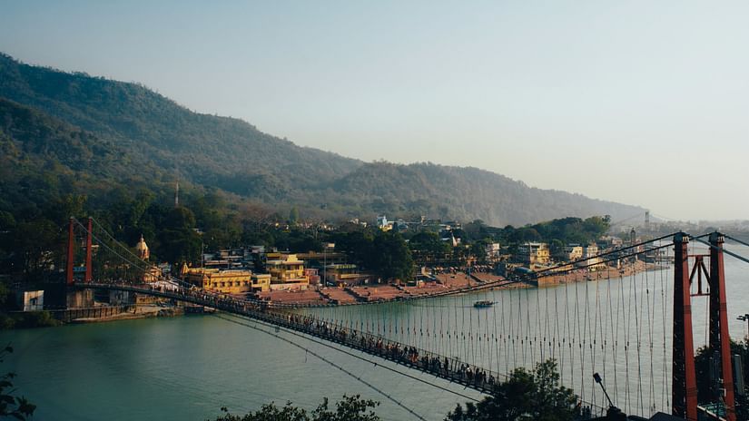 ram jhula in rishikesh.
