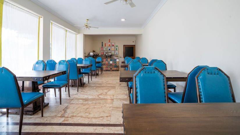 The dining arrangement at Divo - Stone Wood Riverfront Resort, Siolim