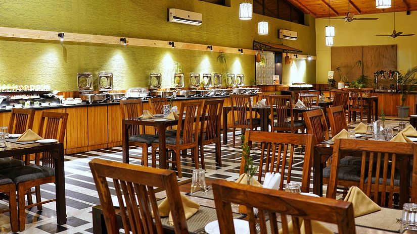 Tables and chairs in Golden Forest- The Golden tusk