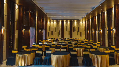 banquet hall seating arrangement at Symphony Samudra Beachside Jungle Resort And Spa, Port Blair
