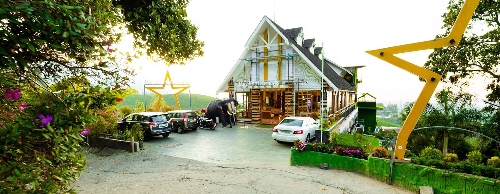Facade of Parakkat Nature Hotel and Resorts, Munnar