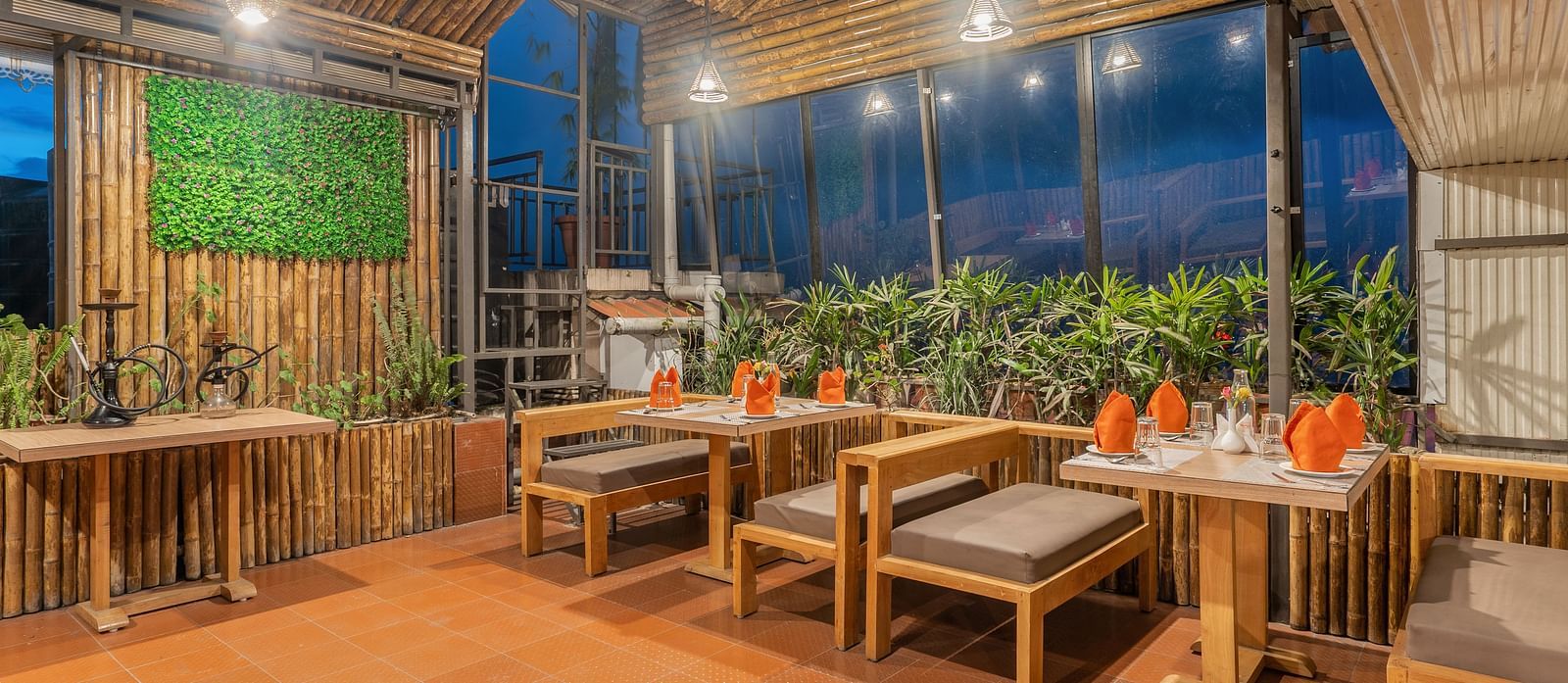 Dining arrangement in the restaurant at Summit Alpine Abode