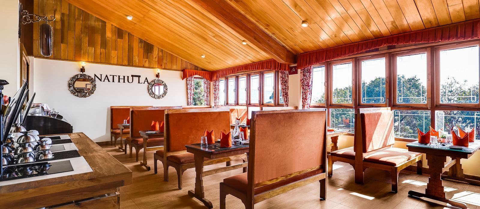 interior of nathula restaurant in gangtok