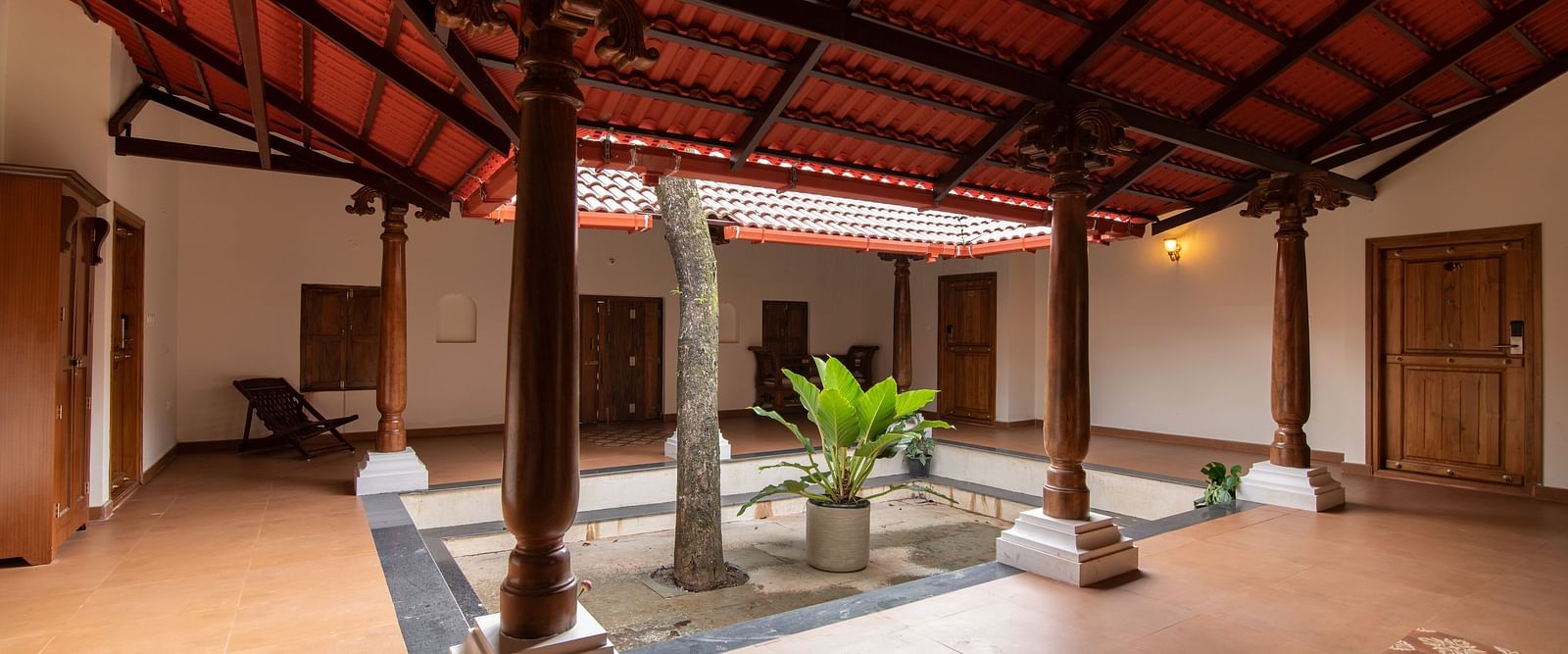 villa inner hall - Tapovana, Sakleshpura