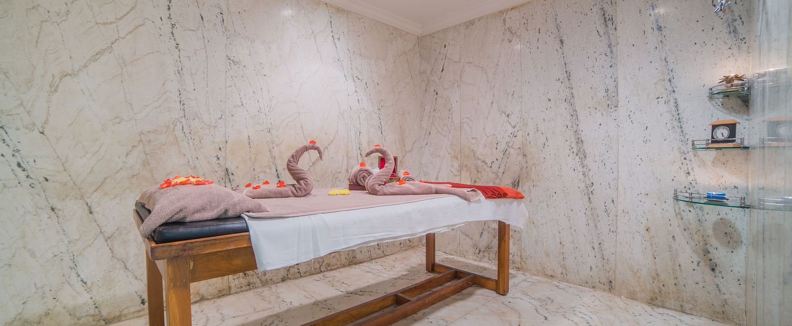 Massage room at Sitara Luxury Hotel in Hyderabad near Ramoji Film City