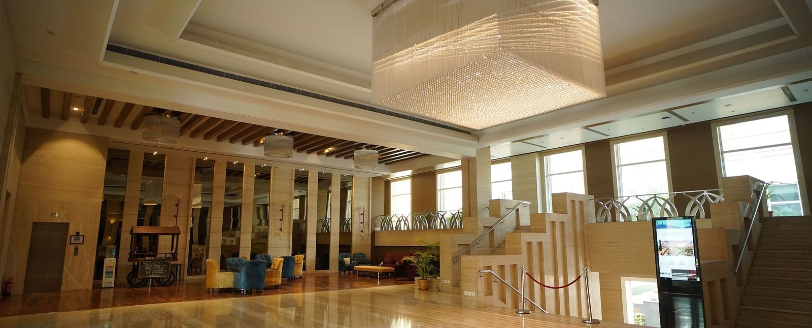 Lobby area of Nirvana Luxury Hotel, Ludhiana