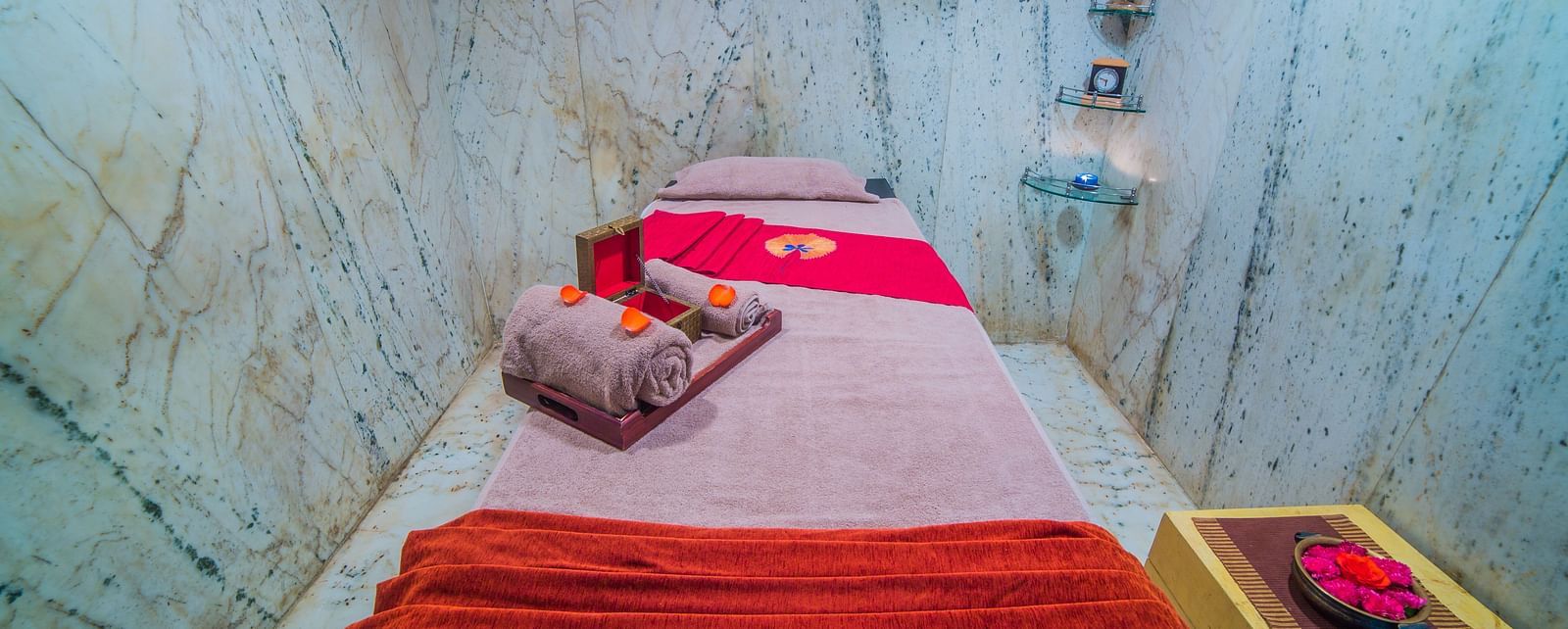 Massage room at Sitara Luxury Hotel in Hyderabad near Ramoji Film City