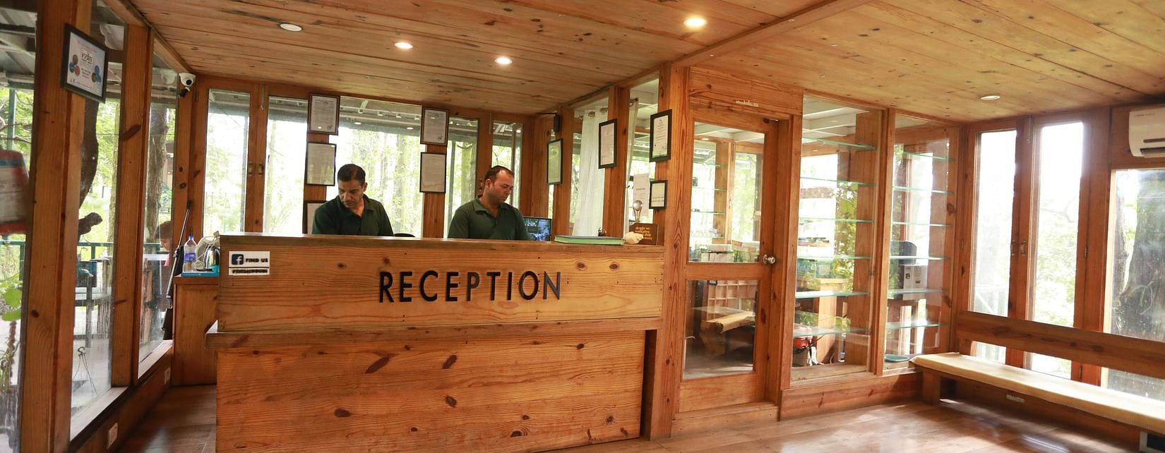 reception area of The Sal Woods Forest Resort & Spa