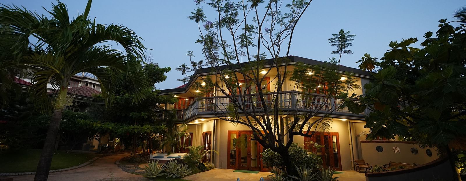 An facade image of a property that showcases an outdoor seating areas - Argo By Trance, Goa