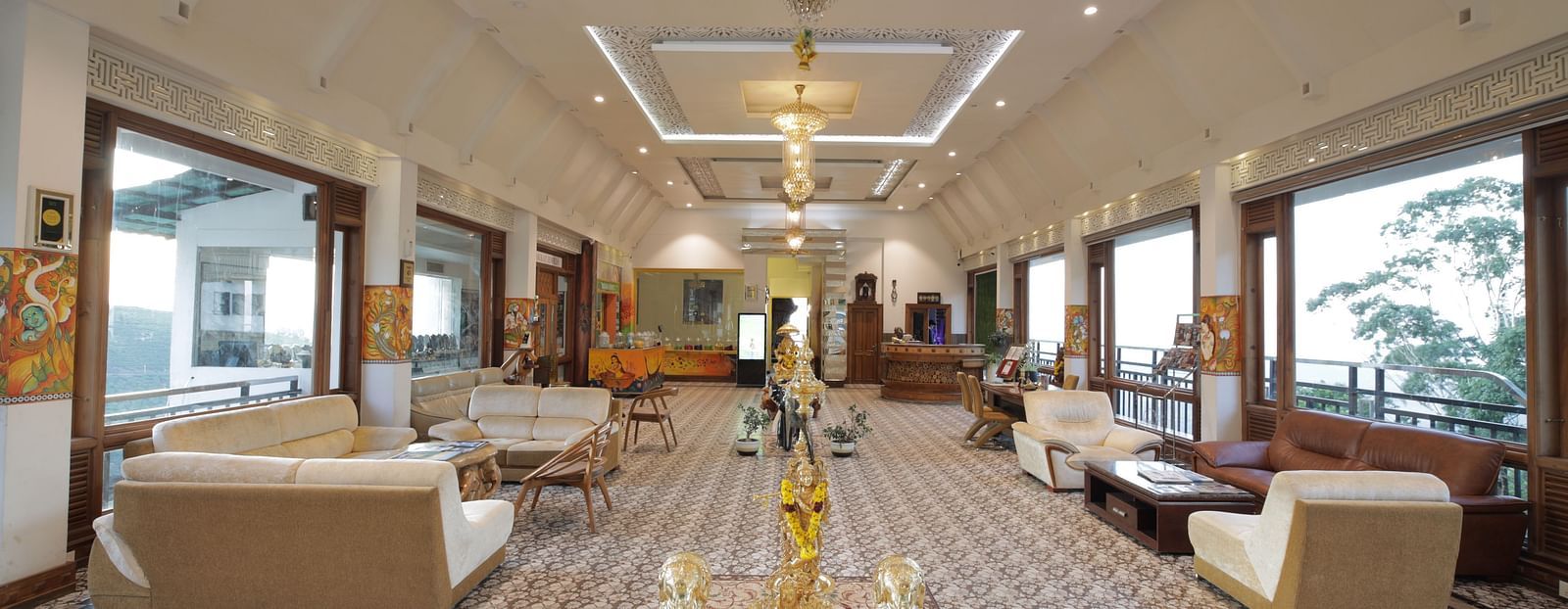 Wider view of the Exclusive lounge at Parakkat Nature Hotel and Resorts, Munnar 1