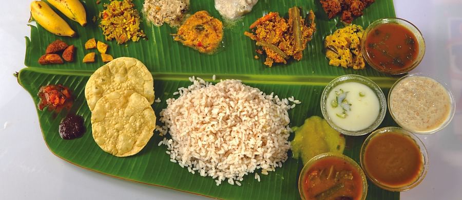 Kerala Meal on a Banana Leaf