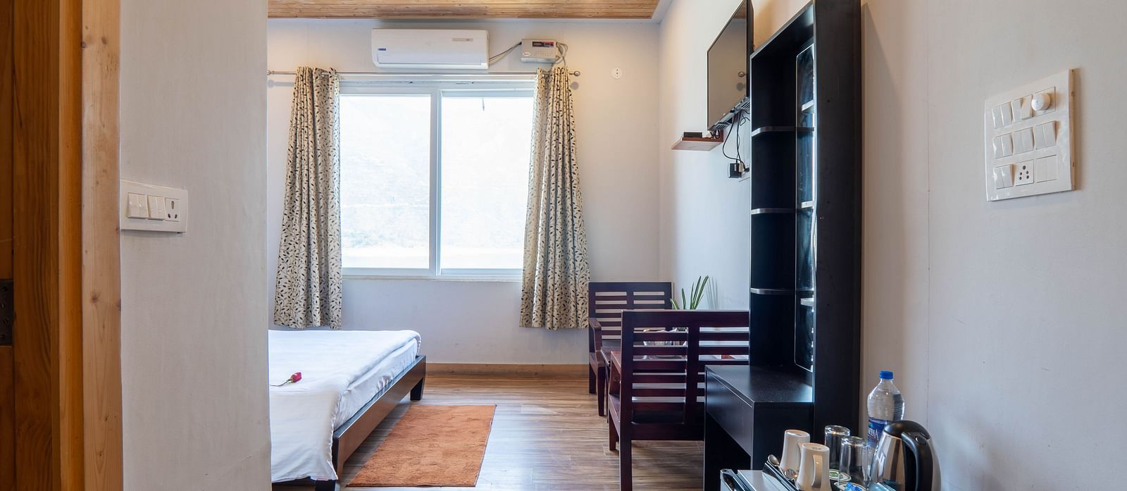 Deluxe Room On Land room at Le ROI Floating Huts Eco Rooms designed with posh beds for comfort2