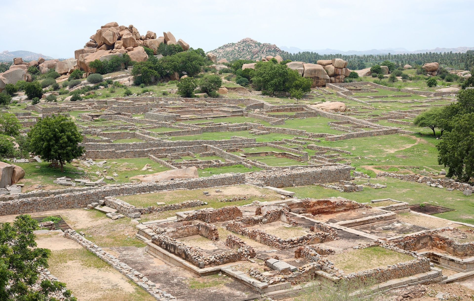 Ruins of Royal Enclosure in Hampi, Karnataka.