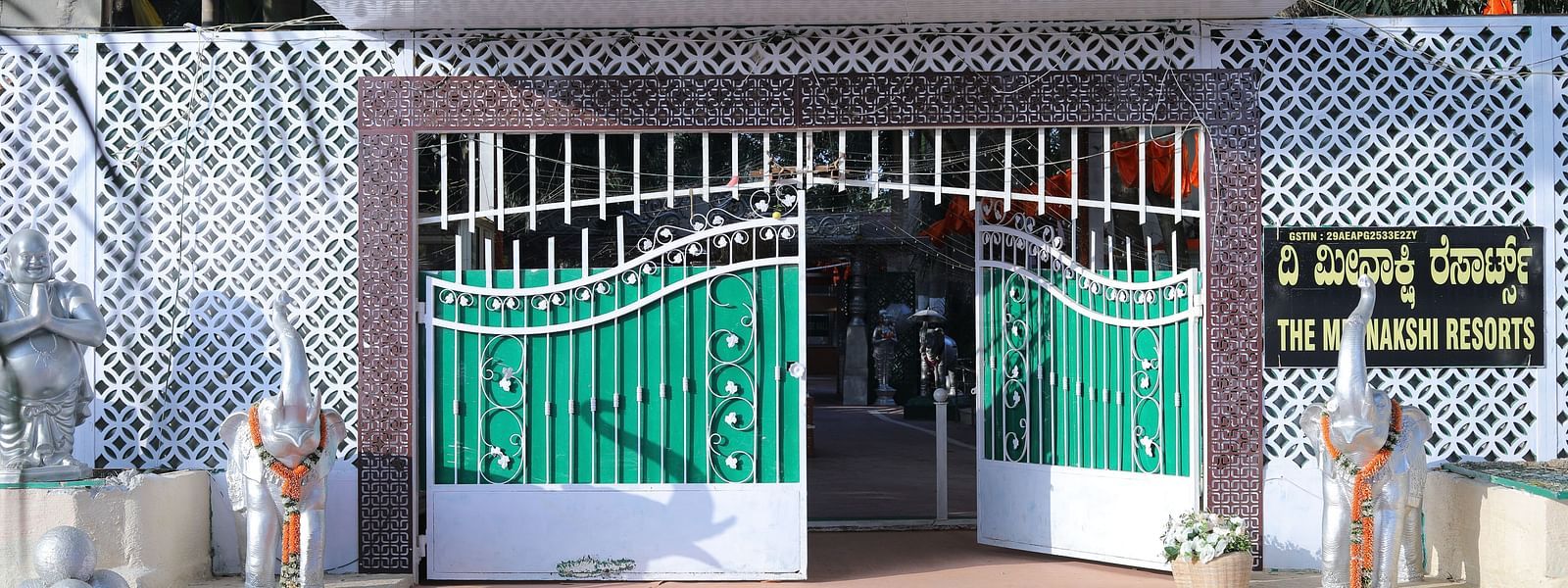 Entrance area at The Meenakshi Resort by Welcome Inn Hospitality, Bangalore.