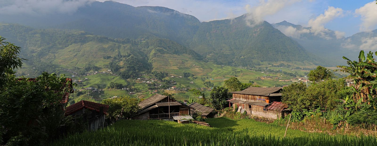 Hilly area with house and greenary around - Nainital