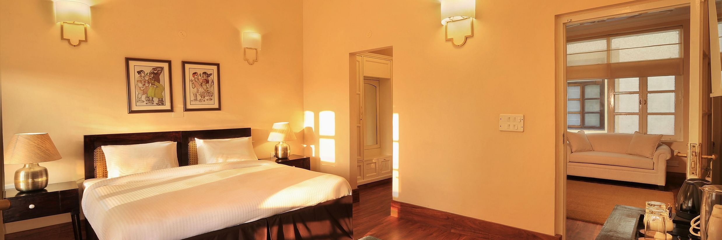 Super Deluxe room is spacious with a comfy bed 5 - Lamrin Boutique Cottages Rishikesh