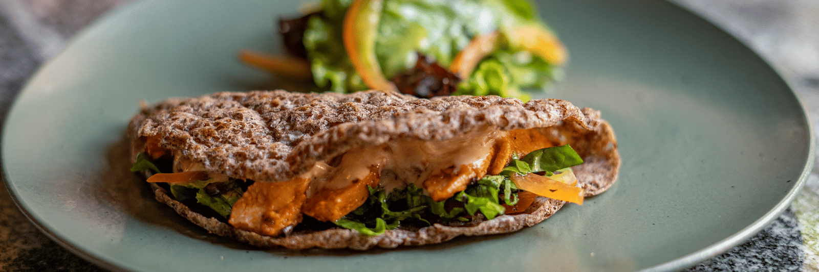 Chatamari with Garden Salad