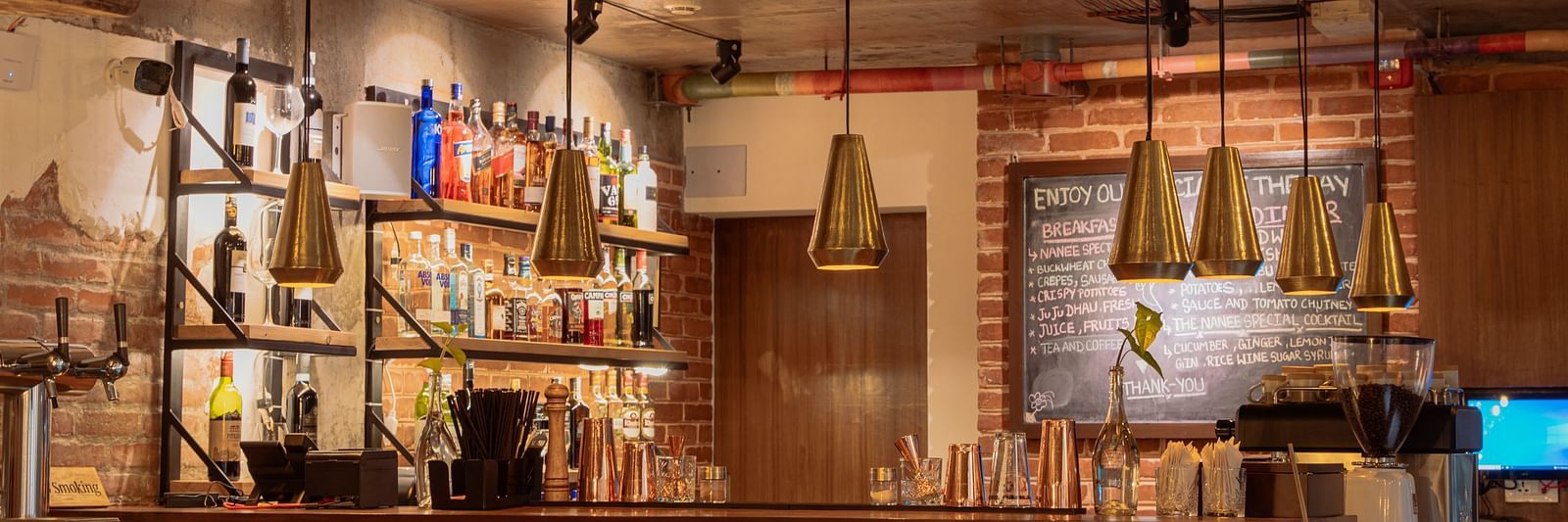 The community bistro at The Nanee with seating arrangement and beautiful decoration