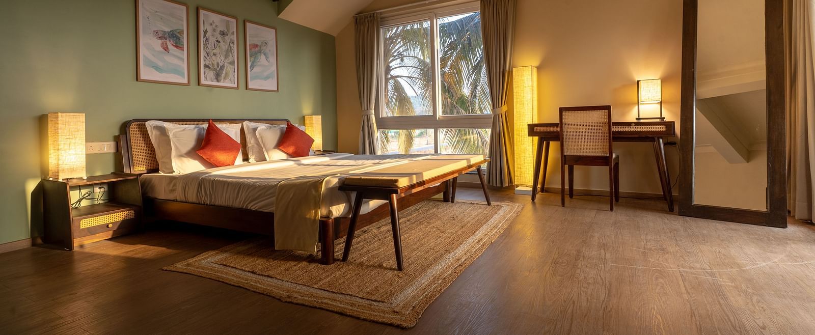 Luxury suite with furnishings, soft lighting, and a welcoming atmosphere at Kssemya.