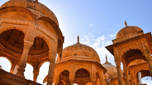 The tomb of a temple in Rajasthan
