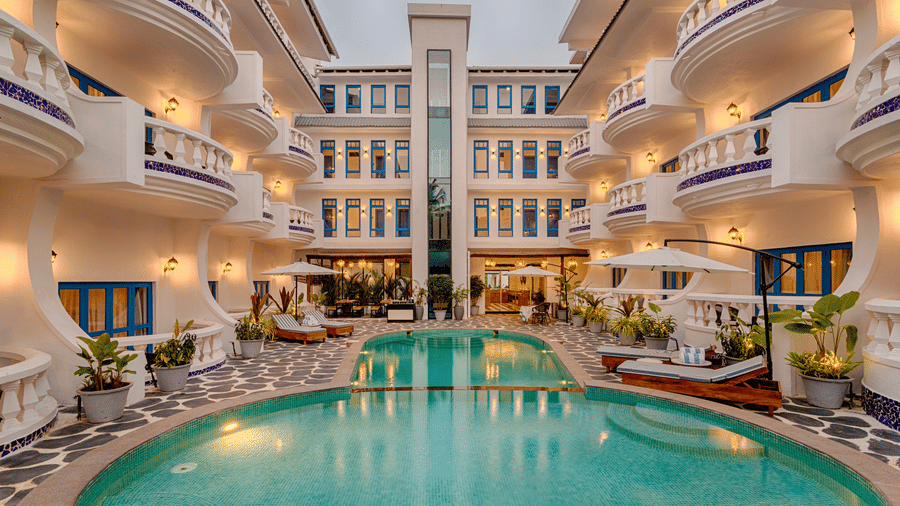 Front-view of Azalea By Stone Wood