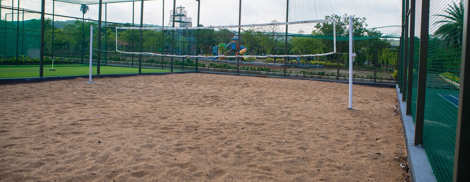 An image of a volleyball court - Trance Veechika Resort, Vikarabad