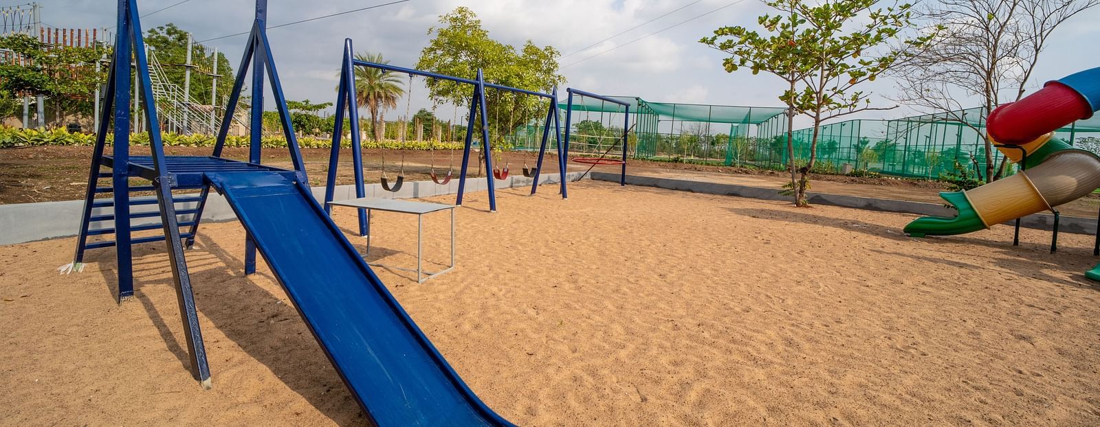 An image of the activity area with slides - Trance Veechika Resort, Vikarabad