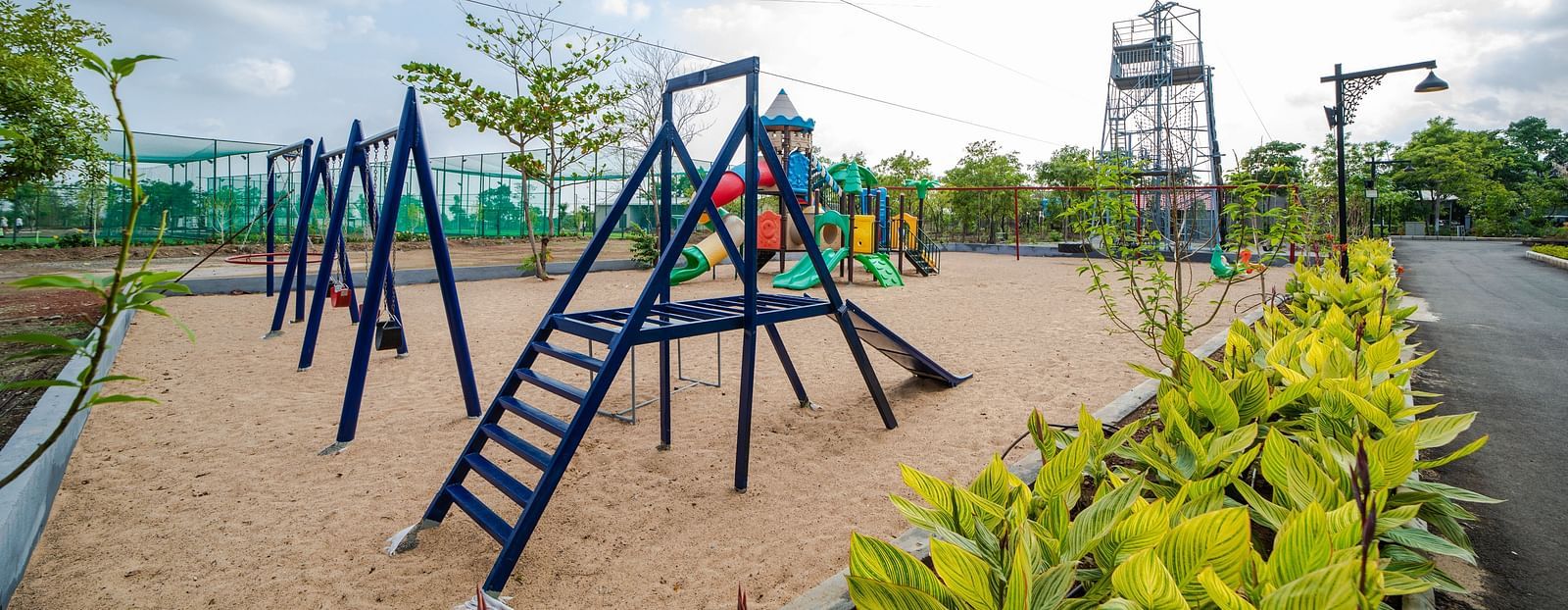 An image of the activity area with slides - Trance Veechika Resort, Vikarabad