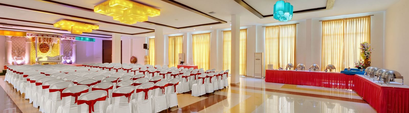A behind shot of Muthu Mahal banquet in SRM Hotel in Tuticorin , Banquet Hall in Tuticorin 