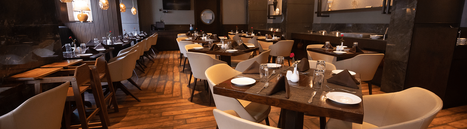 Seating arrangements inside Amrapali 2 - The Cindrella Hotel, Siliguri