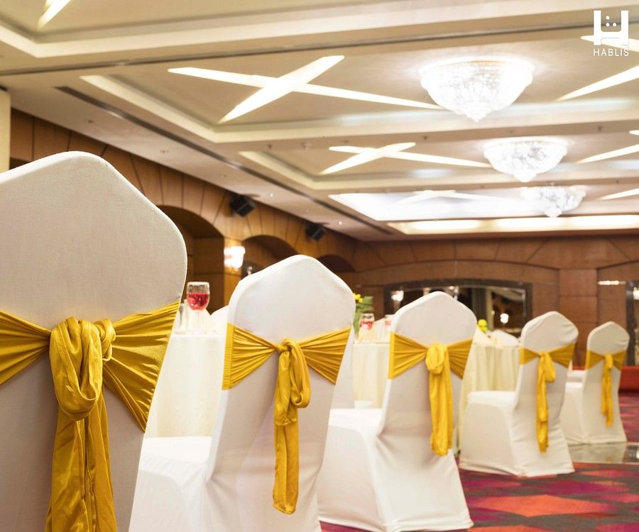 chairs set up for event