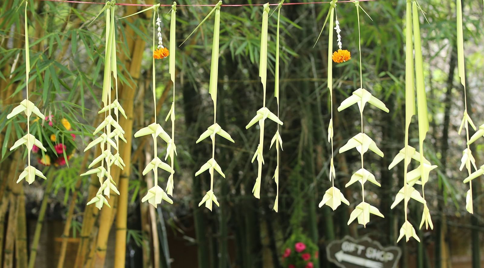 wedding decorations at the Hoysala Village Resort, Hassan