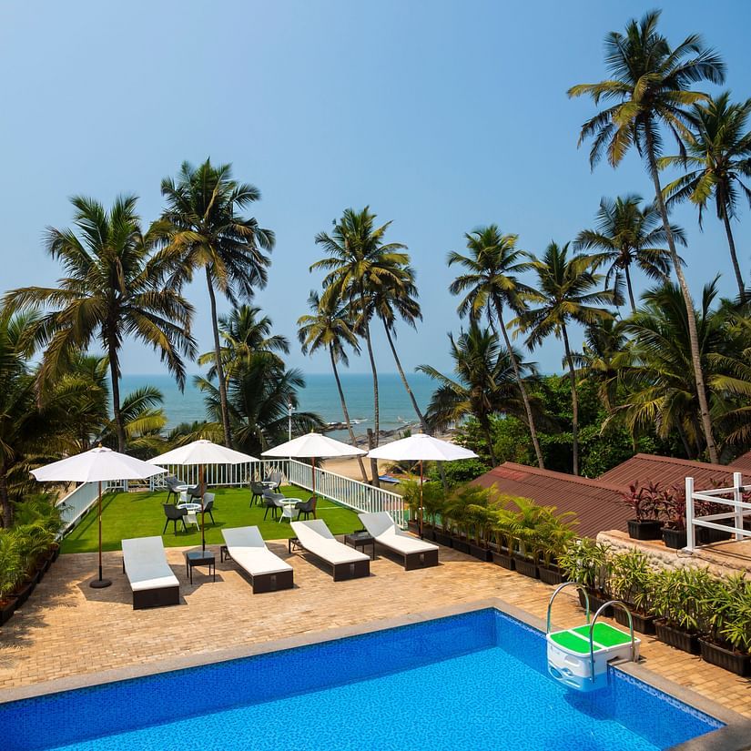 Swimming Pool at our North Goa resort in vagator 