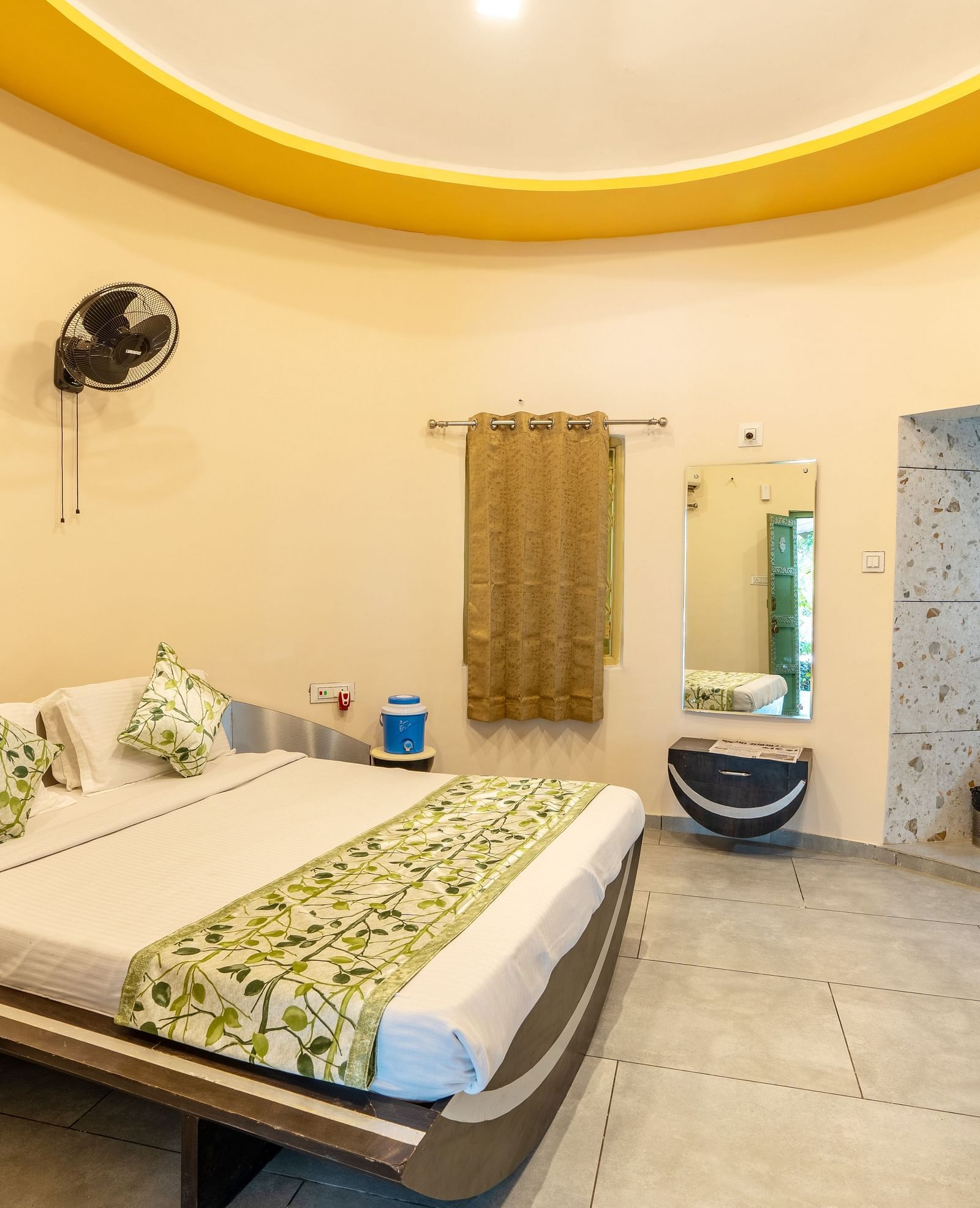 A room with with a double bed at Saavaj Resort
