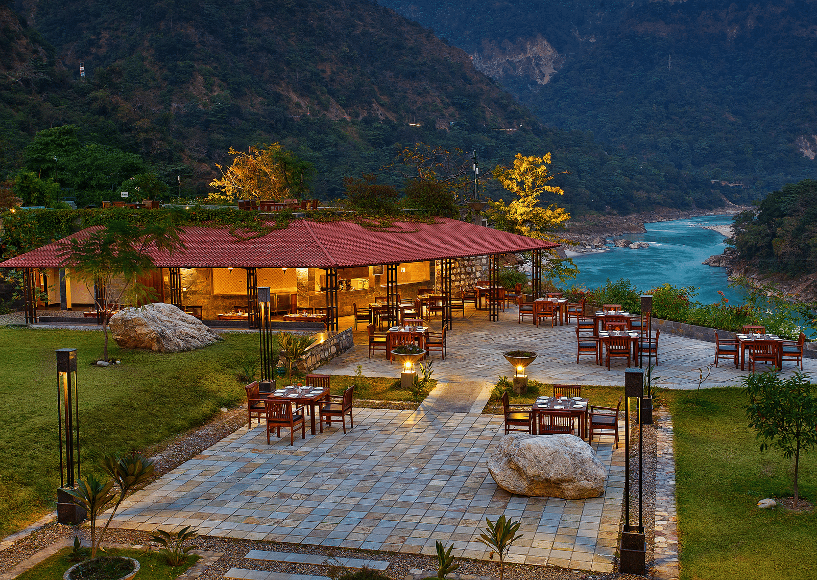 aerial view of hotel facade  - Aloha On The Ganges, Rishikesh