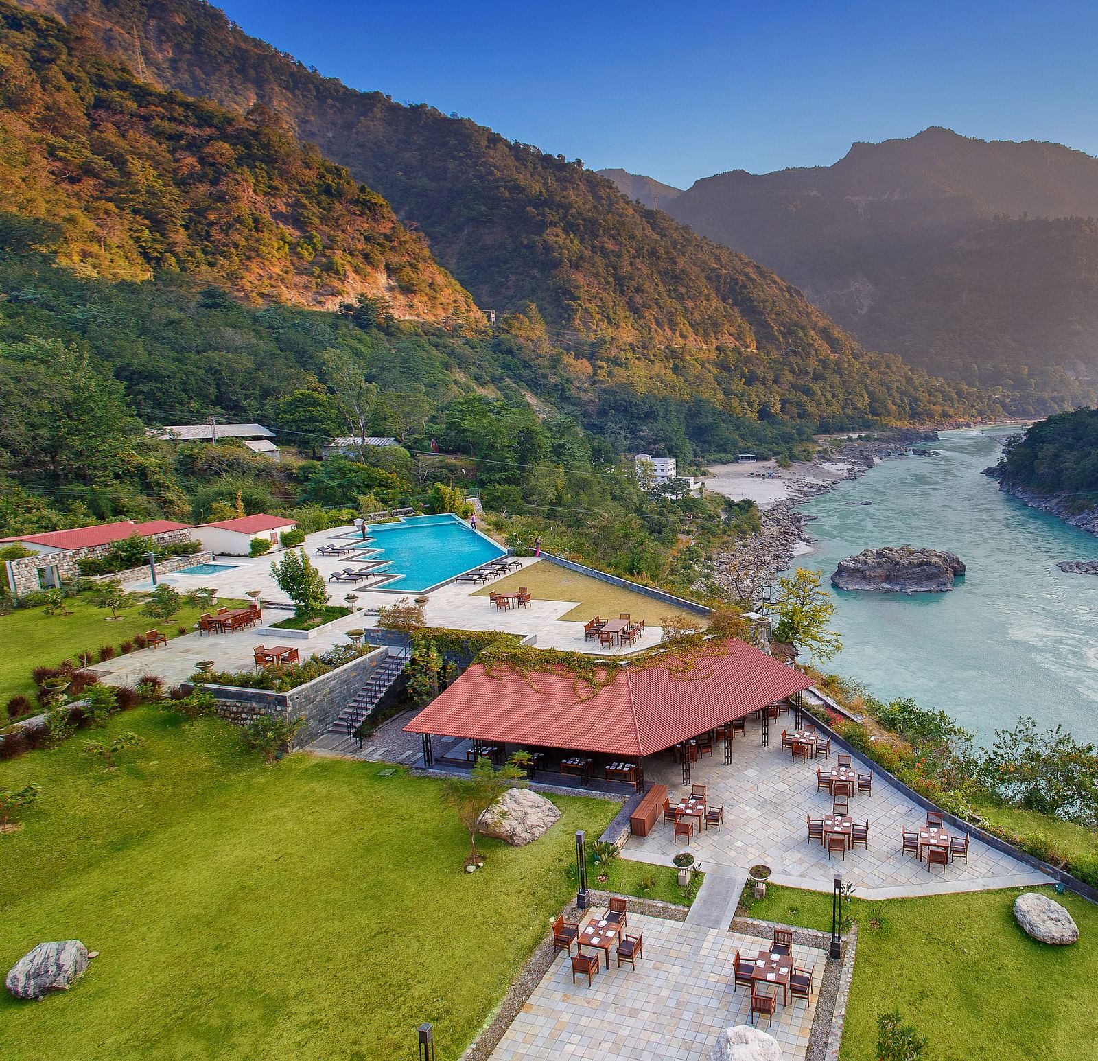 A resplendent view of the serene Ganges - Aloha on the Ganges, Rishikesh