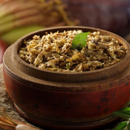 Vazhachundum Thoran: banana blossom stir-fry.
