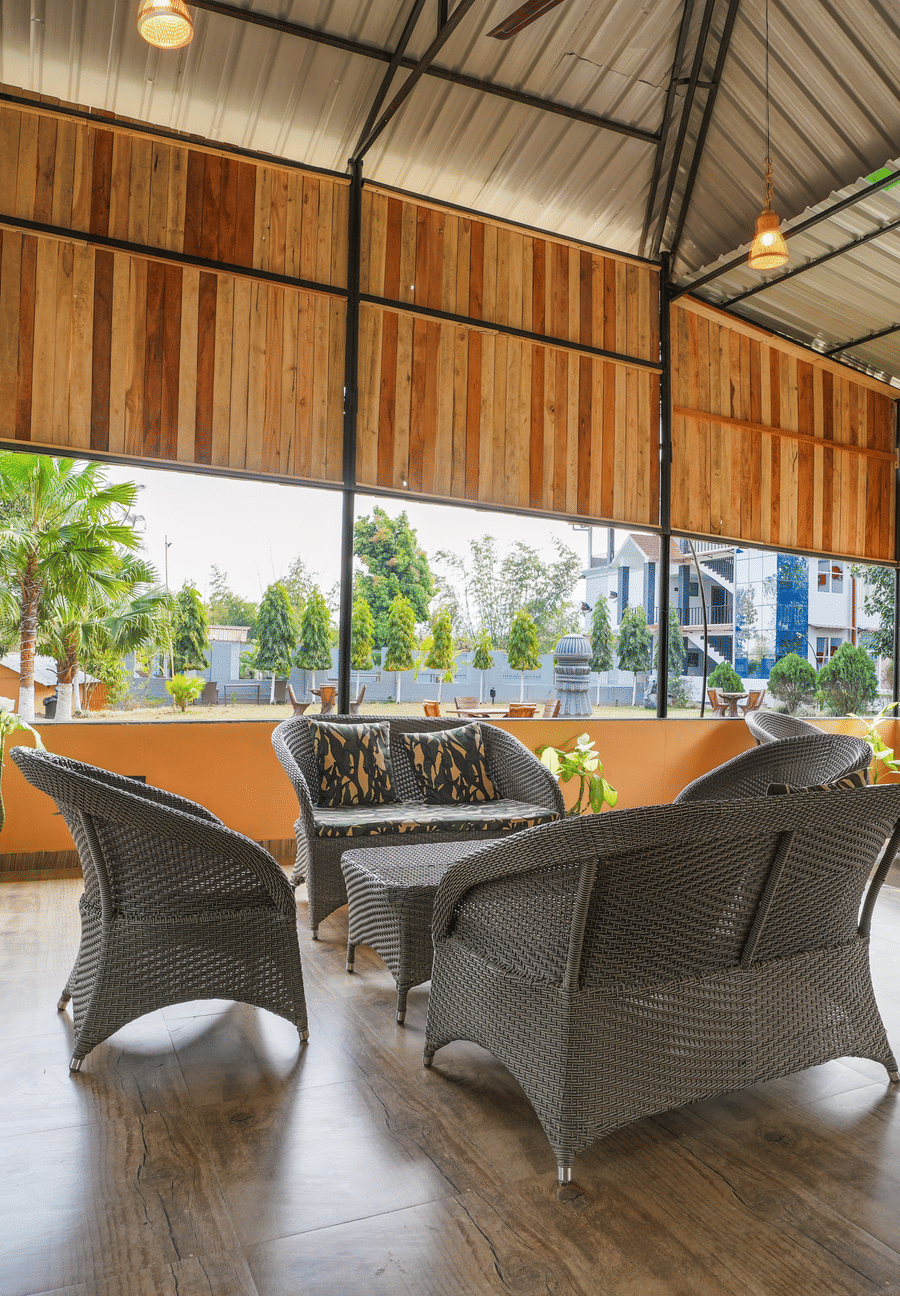 Seating area at Summit Green Lake Tea Resort & Spa, Kaziranga