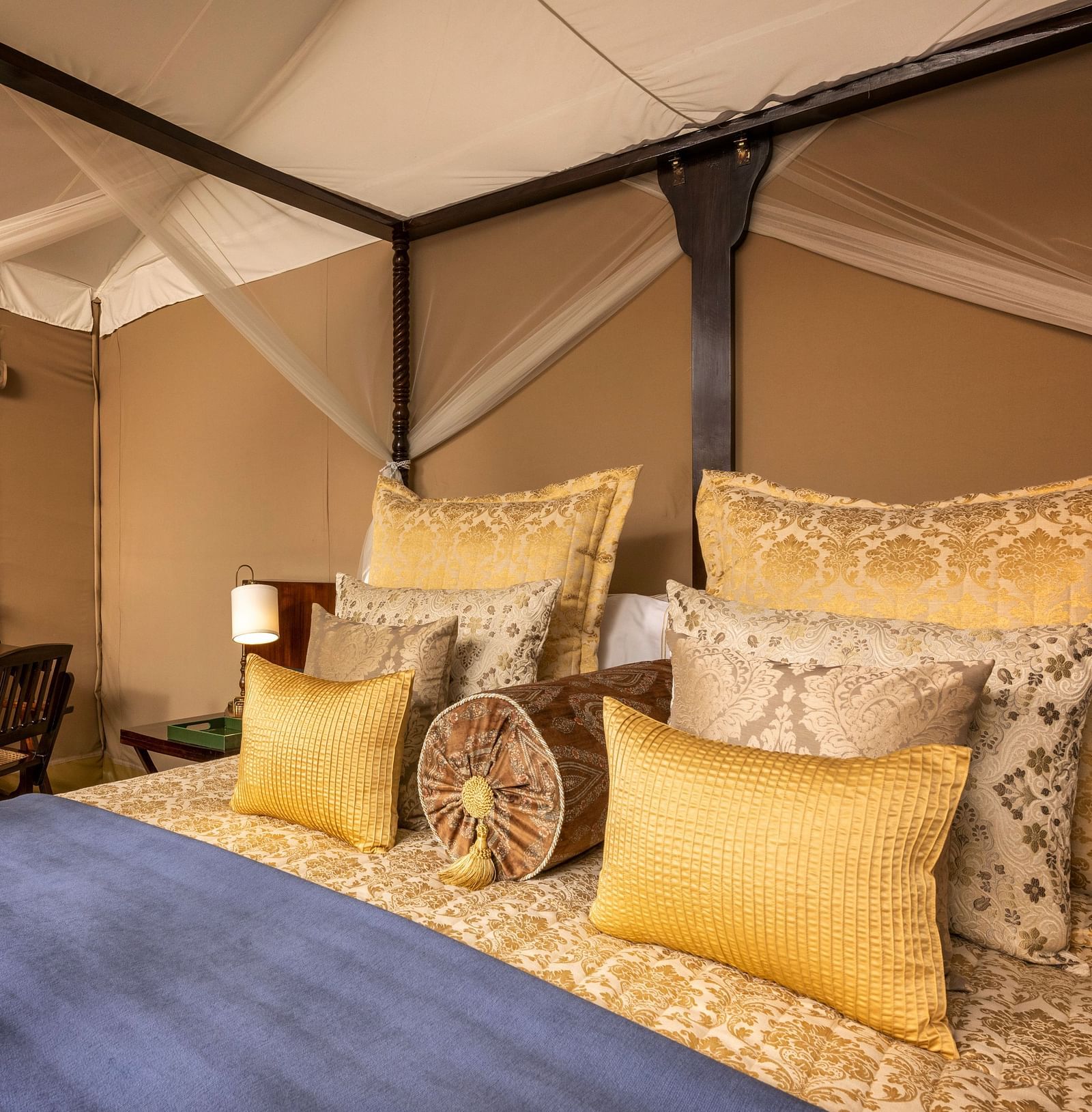 luxury king tents with a bed made out of colonial style - Aalia Jungle Resort & Spa