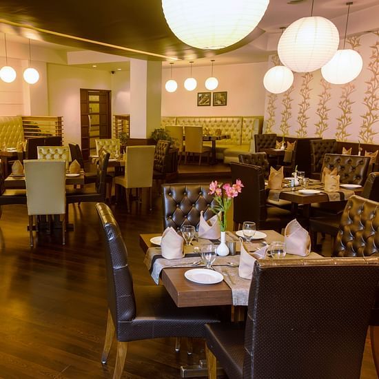 seating area at one of the best restaurants in Shillong, Ginger