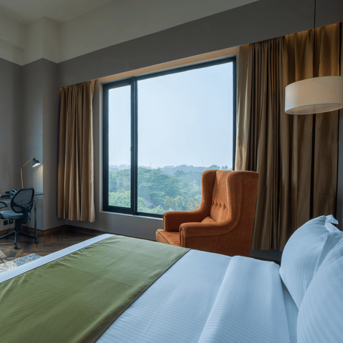 mesmerising views from one of our rooms in agartala