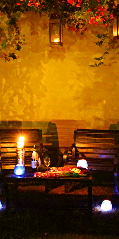 Private Dining Venues in jim corbett with candlelight