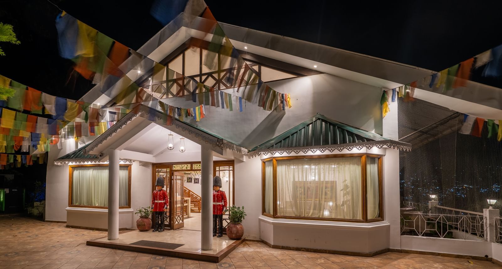 facade image of Summit Lillium Hotel & Spa, Kalimpong at night 