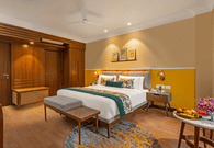 Interiors of the two bedroom royal apartment at Aloha on the Ganges Rishikesh