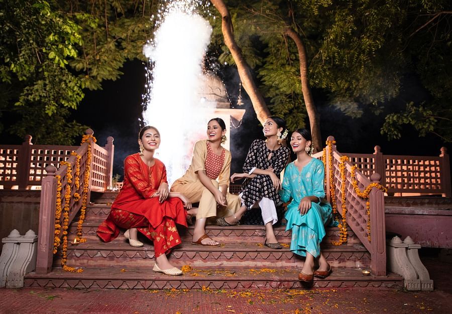 Diwali Celebrations at the in house kirhsna temple