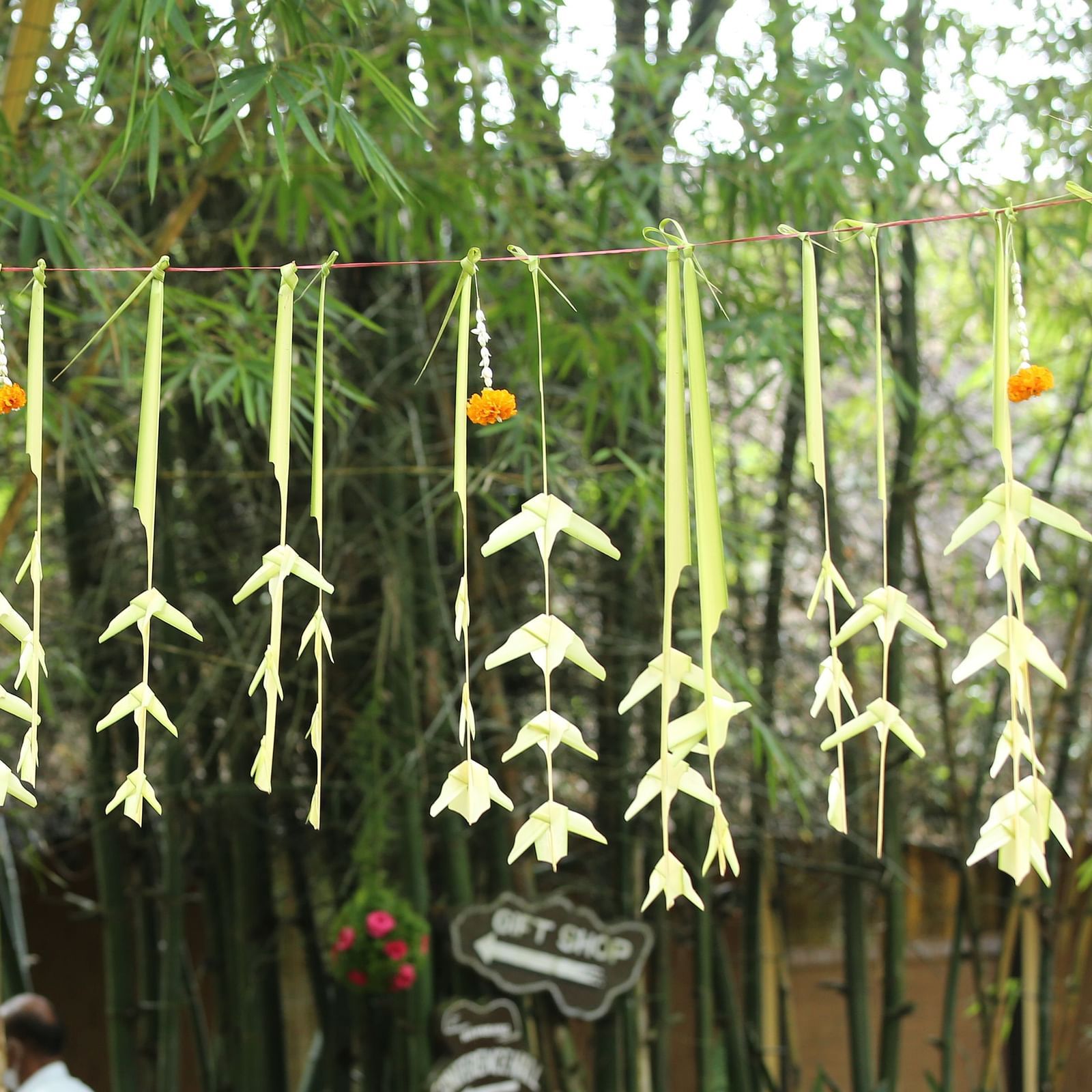 wedding decorations at the Hoysala Village Resort, Hassan