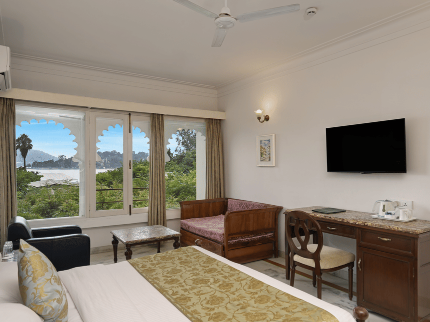 Deluxe Lake Facing Rooms at Ram Pratap Palace Hotel