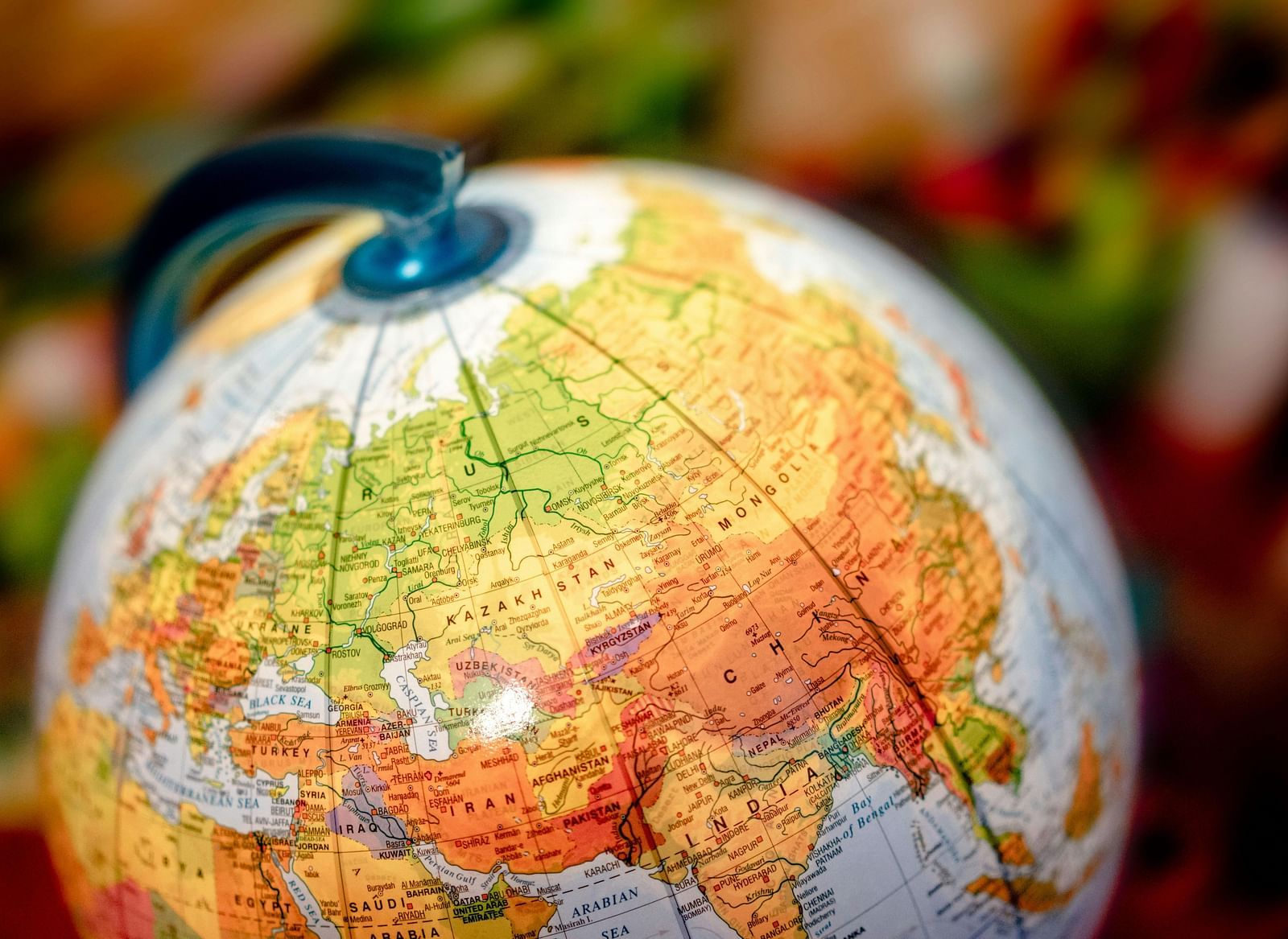A globe with a handle on top.
